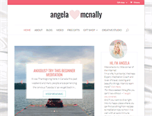 Tablet Screenshot of angelamcnally.com